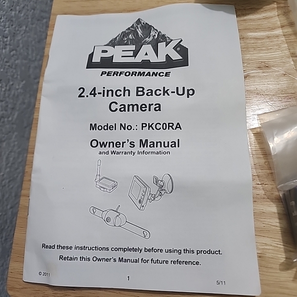 Peak Wireless PKCORA Back-Up Camera System 2.4" Color LCD Monitor Kit - Picture 3 of 11